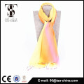 colorful design 100 silk georgette scarves with hand-rolled hem